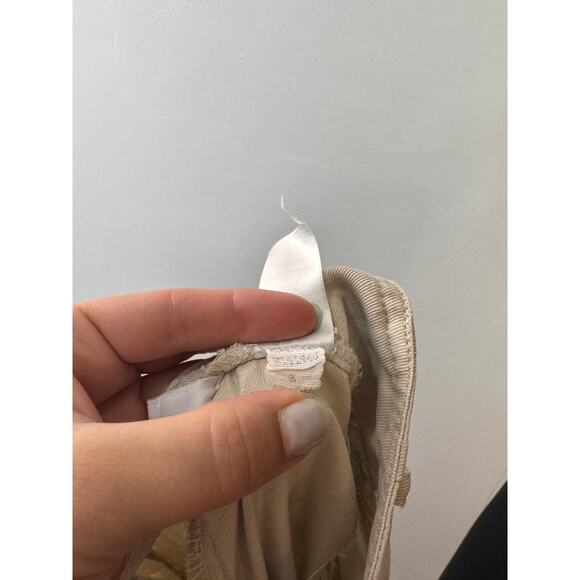 VTG Liz Claiborne Beige Kylie Pants Denim High-Rise Pleated Cuffed Zip Fly Sz 8 - Picture 6 of 7